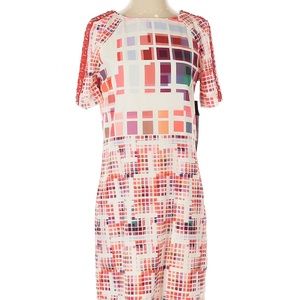 BADGLEY MISCHKA DRESS SHOULDER EMBELLISHMENTS EUC